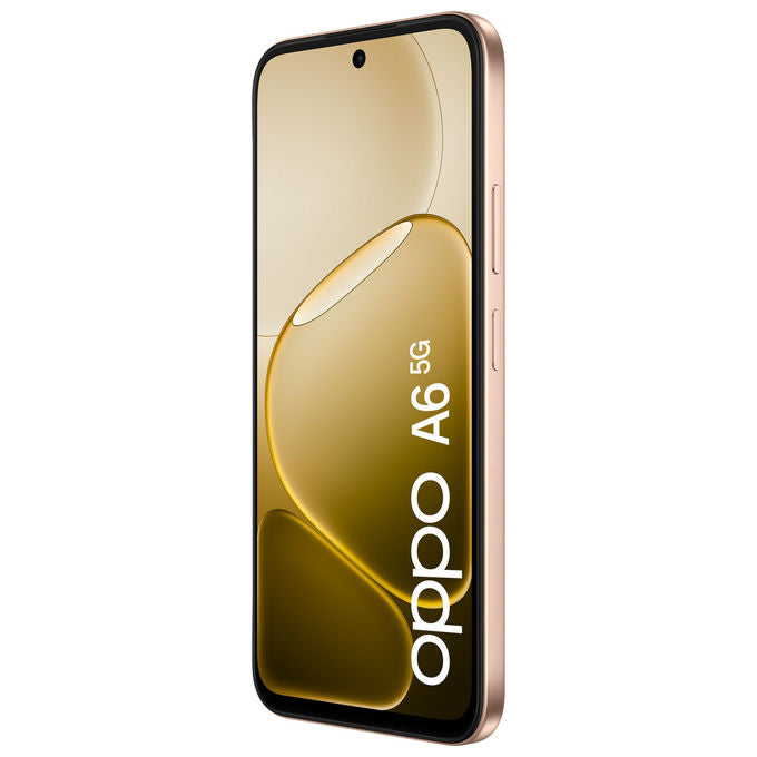 Oppo, Smartphone A6 5G, 6.75 pollici, 6GB RAM, 256GB, Doppia Fotocamera 50MP, Oro