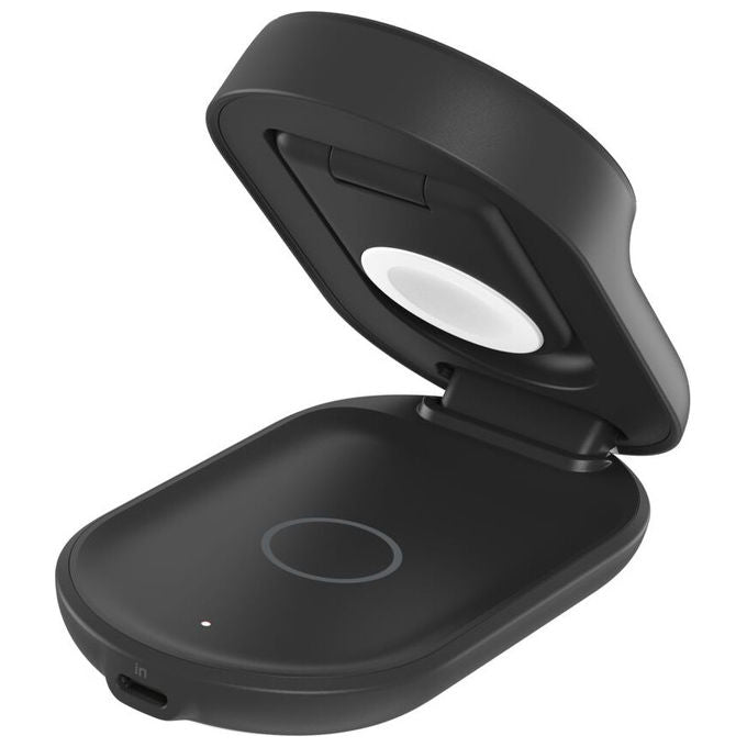 Belkin, Caricatore Wireless Magnetico Qi2, 25W, 3 in 1, Nero, Ricarica Rapida, USB-C