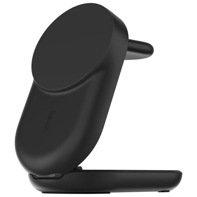 Belkin WIZ037KQBK Caricatore Wireless Magnetico Qi2 25W 3 in 1 Nero Ricarica Rapida USB-C