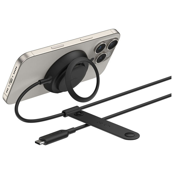 Belkin, Caricabatterie Wireless Qi2 25W, UltraCharge, Nero, Ricarica Rapida, USB