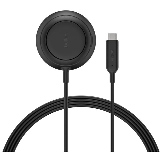 Belkin, Caricabatterie Wireless Qi2 25W, UltraCharge, Nero, Ricarica Rapida, USB