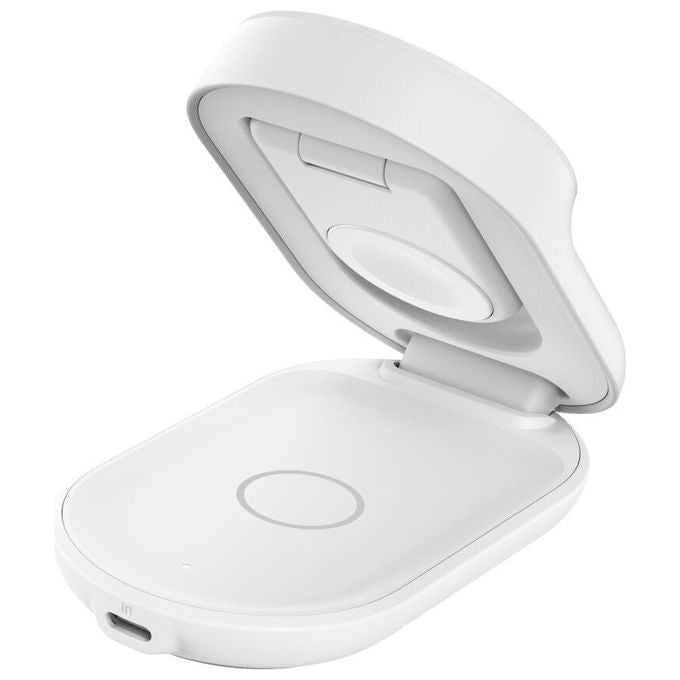 Belkin, Caricatore Wireless Magnetico Qi2 3-in-1 UltraCharge 25W, Ricarica Rapida, Bianco