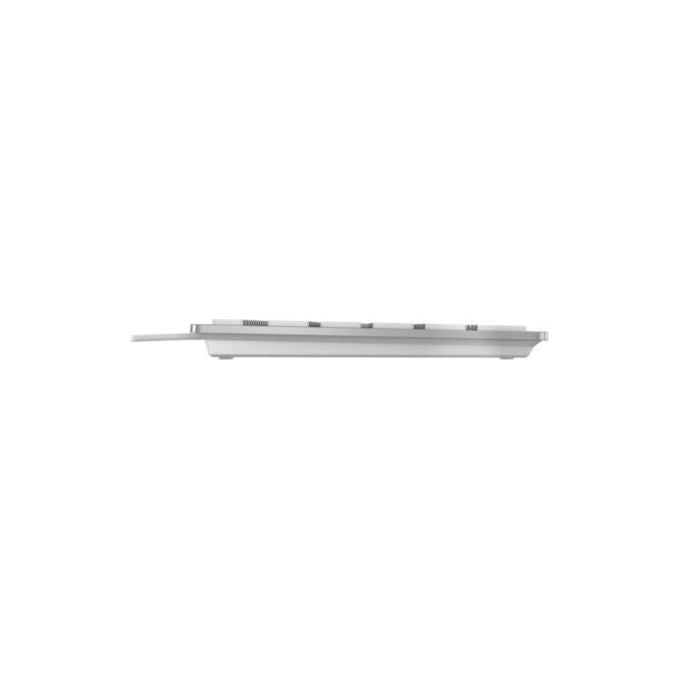 Cherry, Tastiera per Mac KC 6000C, QWERTY US, Argento, USB-C, Ultrapiatta