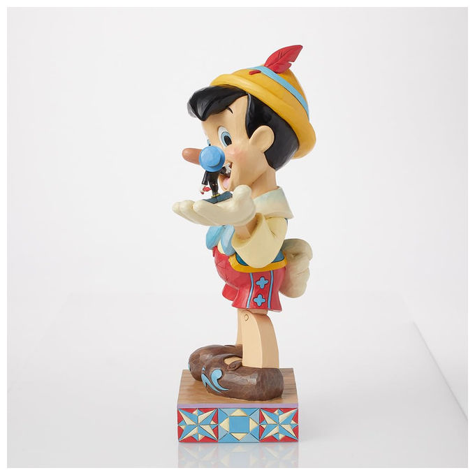 Enesco 6016348 Disney Traditions Statuetta Pinocchio e Grillo Parlante Jim Shore Resina 37 cm