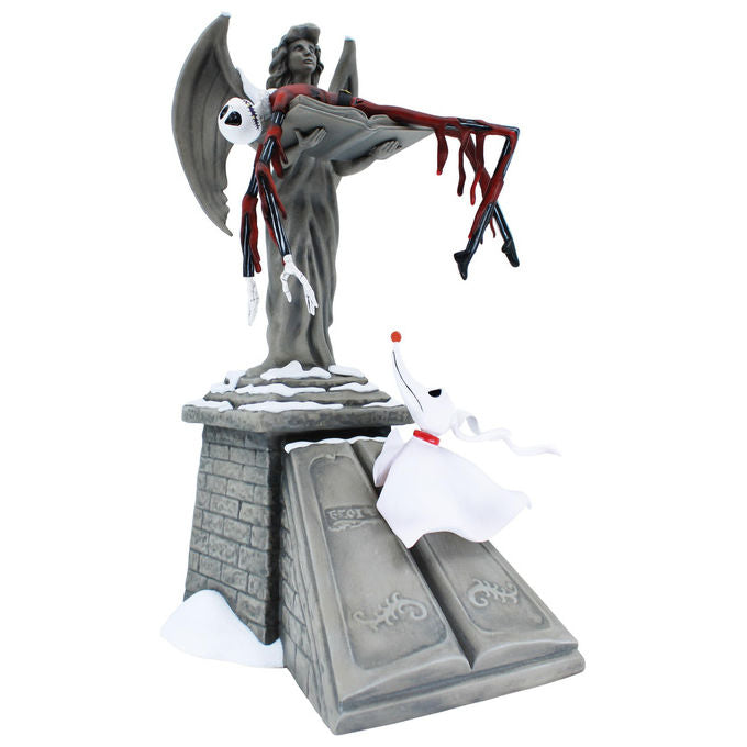 Enesco, Statuetta Jack Skellington e Zero, Nightmare Before Christmas, 22.9 cm, Multicolore
