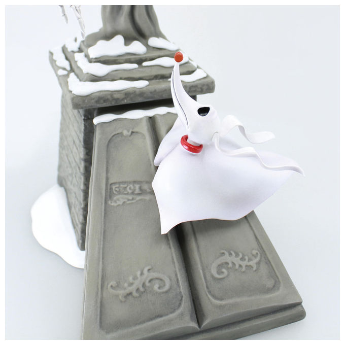 Enesco, Statuetta Jack Skellington e Zero, Nightmare Before Christmas, 22.9 cm, Multicolore