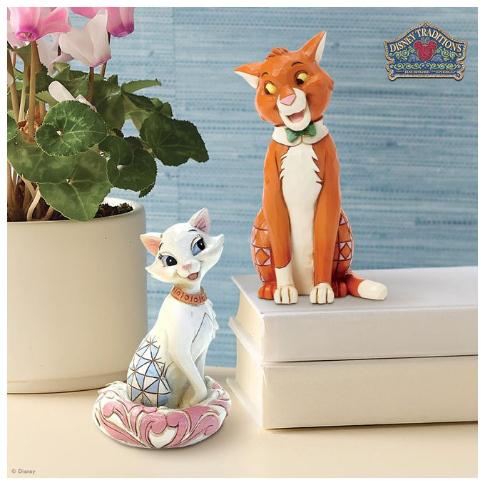 Enesco, Disney Traditions, Statuetta Aristogatto Thomas O'Mally Mini, Resina