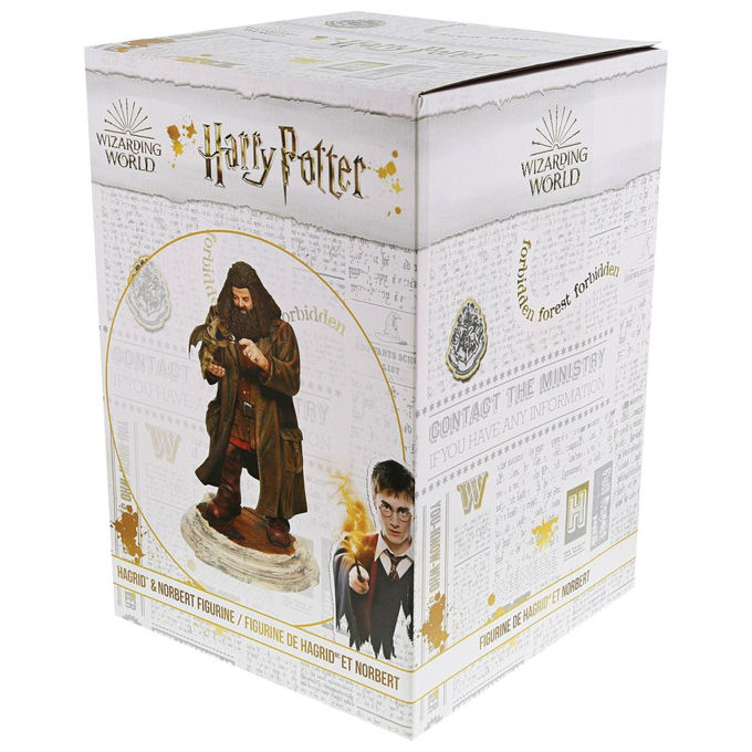 Enesco, World Of Wizard Of Harry Potter, Figurina Hagrid e Norberta, Resina, Dipinta a Mano, 25cm