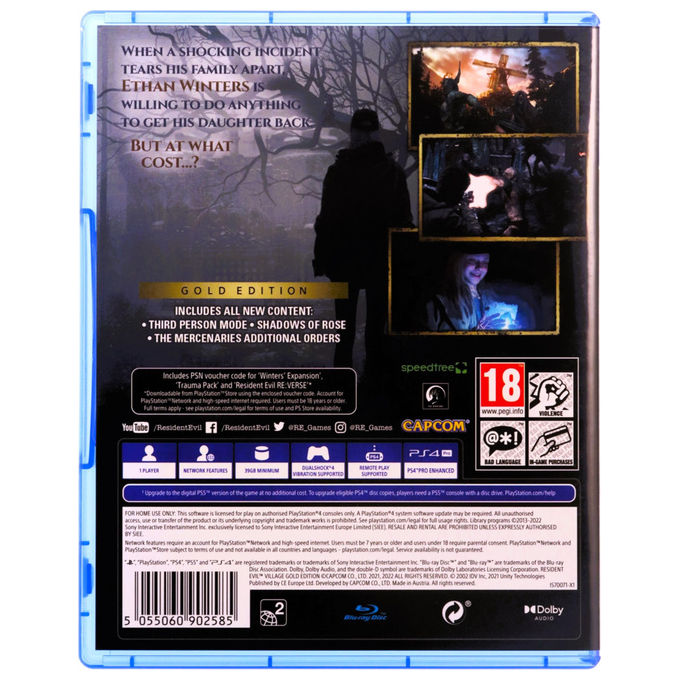 Capcom 5055060902585 Resident Evil Village Gold Edition Gioco PS4 Survival Horror Italiano
