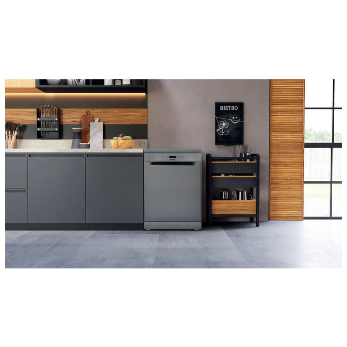Hotpoint HA2FFC14BX Lavastoviglie Libera Installazione 14 coperti Classe C ActiveDry 44 dB Motore Inverter (85x60x59 cm) colore Inox