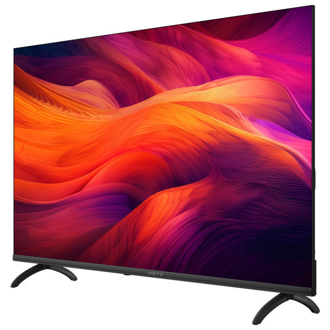 Metz 32MTE6000Y TV LED 32'' HD Ready Smart Google TV Direct-LED DVB-T2 S2 Wi-Fi colore Nero