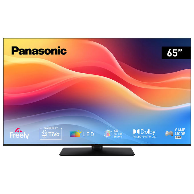 Panasonic TB-65W61AEZ Serie W61 Smart TV LED 4K Ultra HD 65'' TiVo Dolby Vision Atmos Game Mode Plus Alexa Google colore Nero