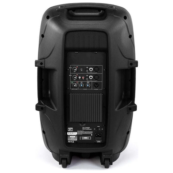 Gemini AS-2115P AS Series Cassa Amplificata Attiva 2 vie Woofer 15'' 1000W RMS 2000W di Picco colore Nero