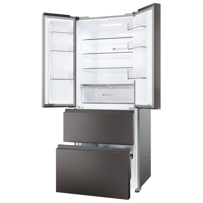 Haier HFR3718DNMD Frigorifero Libera Installazione 402 L D Antracite