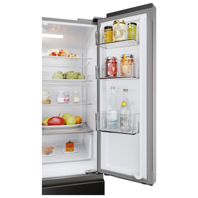 Haier HFR3718DNMD Frigorifero Libera Installazione 402 L D Antracite