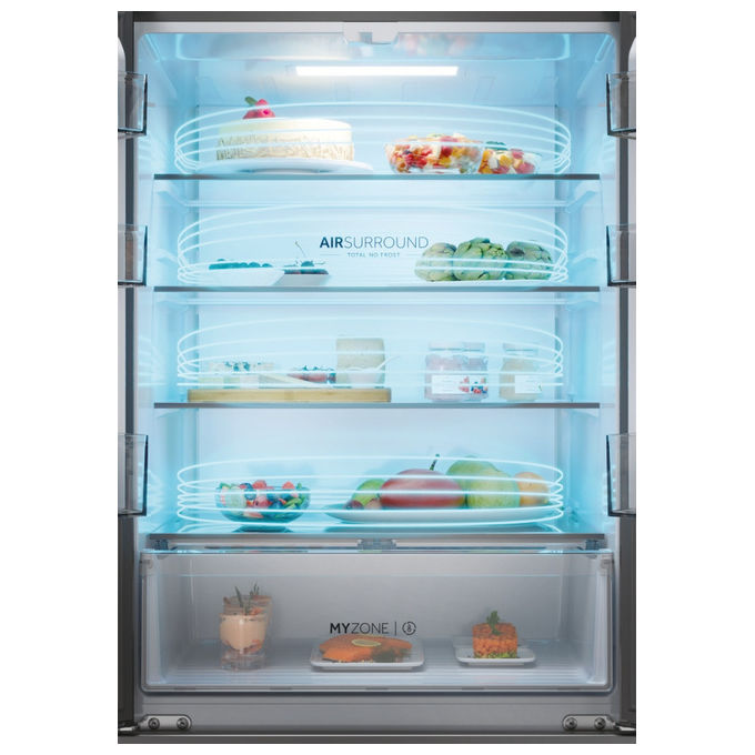 Haier HFR3718DNMD Frigorifero Libera Installazione 402 L D Antracite