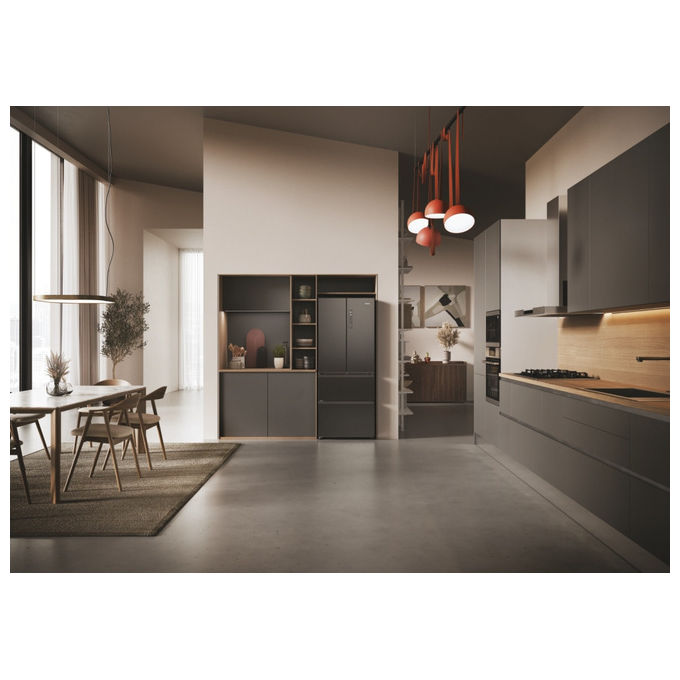 Haier HFR3718DNMD Frigorifero Libera Installazione 402 L D Antracite