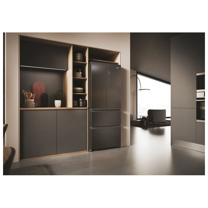 Haier HFR3718DNMD Frigorifero Libera Installazione 402 L D Antracite