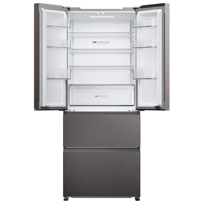 Haier HFR3718DNMD Frigorifero Libera Installazione 402 L D Antracite