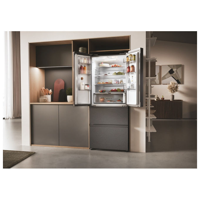Haier HFR3718DNMD Frigorifero Libera Installazione 402 L D Antracite