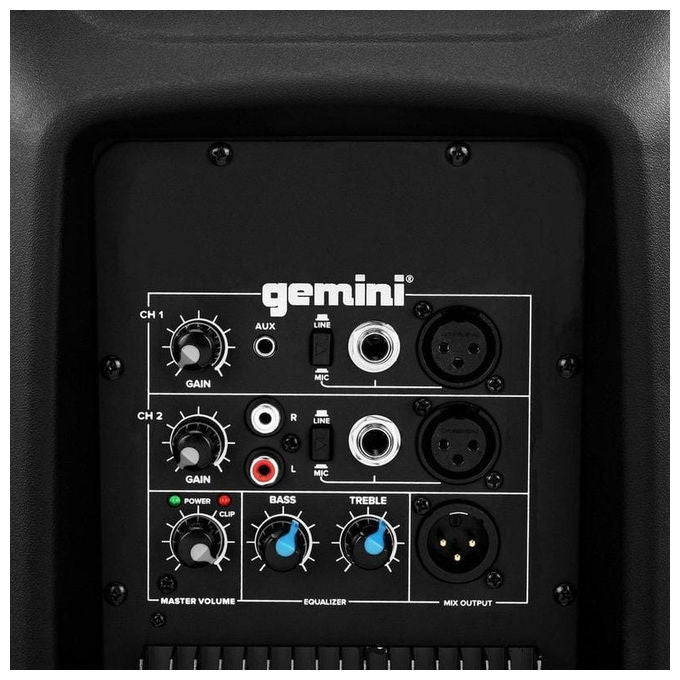 Gemini, Diffusore Attivo, 12 Pollici, Nero, 2 Vie, AS-2112P