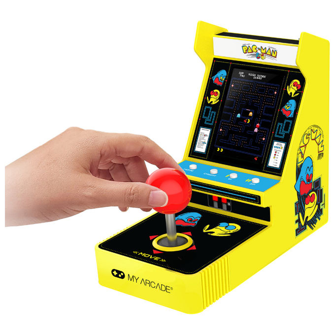 My Arcade, Mini Arcade Pac-Man, Console Portatile Retro' con Joystick