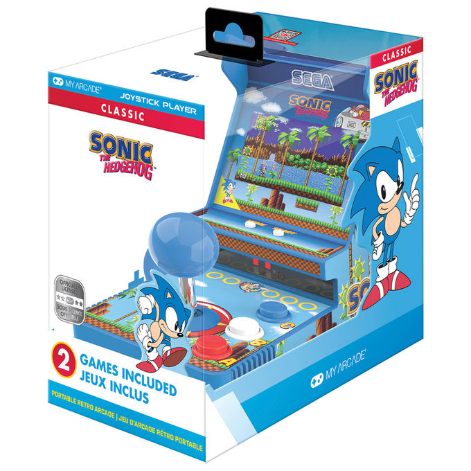 My Arcade, Console Portatile Sonic The Hedgehog, 8,89 cm, Joystick, Multicolore
