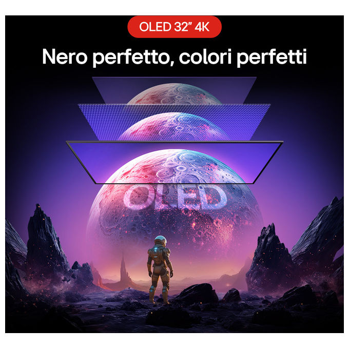 Lg, Monitor gaming OLED 32GX850A, 32'' 4K, 165Hz, Nero