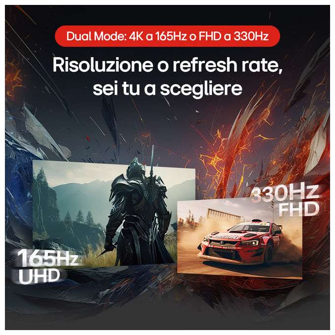 Lg, Monitor gaming OLED 32GX850A, 32'' 4K, 165Hz, Nero