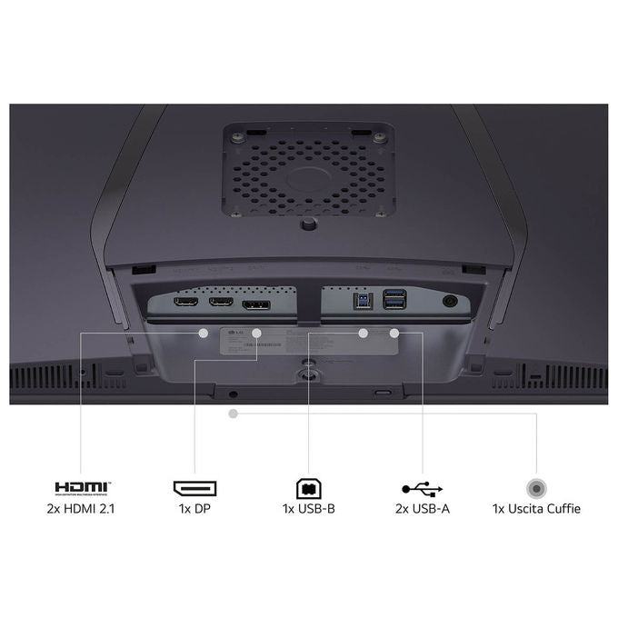 Lg, Monitor gaming OLED 32GX850A, 32'' 4K, 165Hz, Nero