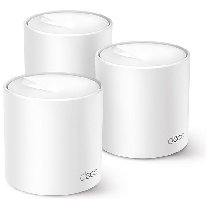 Tp-Link Deco X10, Router Mesh Wi-Fi 6, Dual-band, Bianco, Pack 3 Unita'