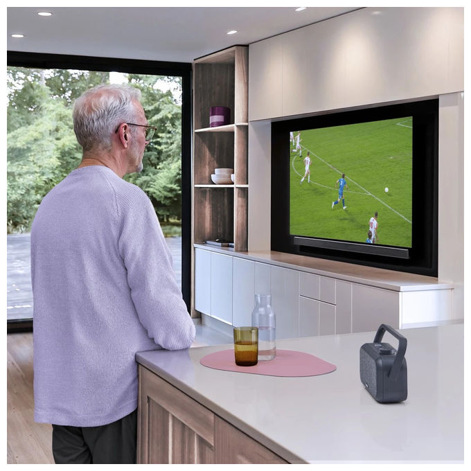 Hama, Altoparlante TV, Wireless, Nero, Grigio, 00221849