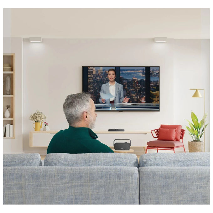 Hama, Altoparlante TV, Wireless, Nero, Grigio, 00221849