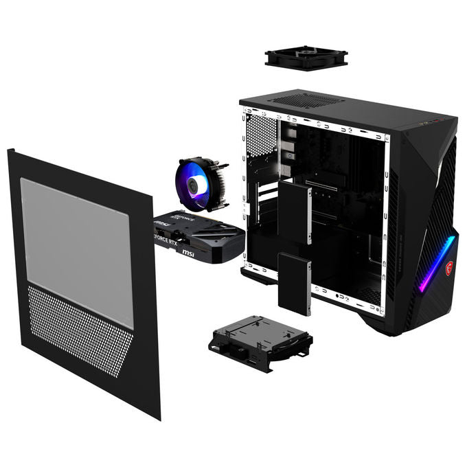 Msi Mag Infinite S3 14NVL7-2861EU, Intel Core i7-14700F, 16 GB RAM, 1 TB SSD, Nvidia RTX 5060, PC Desktop Nero