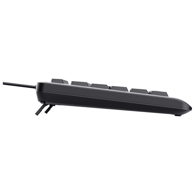 Trust Primo, Tastiera USB QWERTY, Illuminata, Italiana, Nera