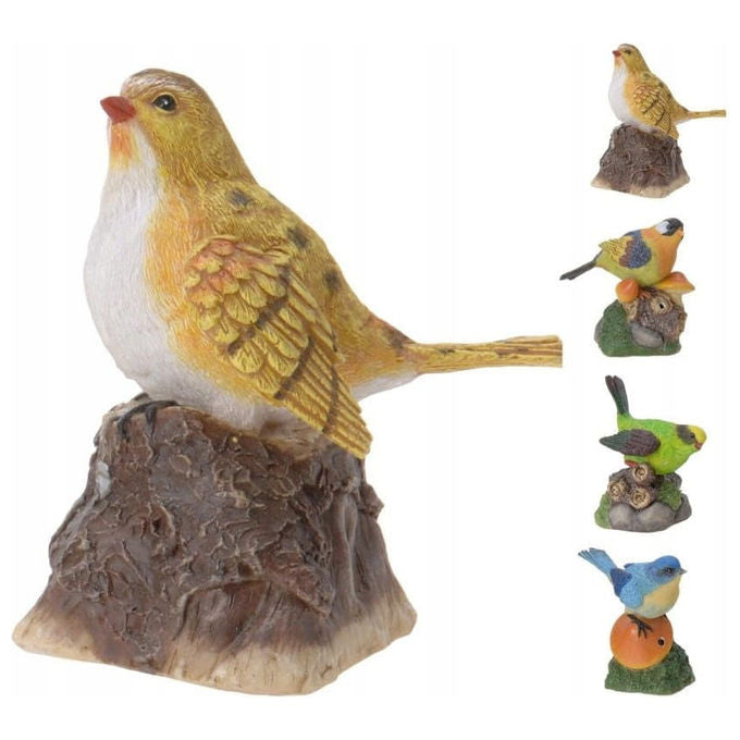 Progarden, Uccello Decorativo con Suono, 11 cm, Resina