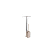 Mercury, Colonna Attrezzata WC, Portarotolo, Portascopino, Metallo Verniciato Rosa