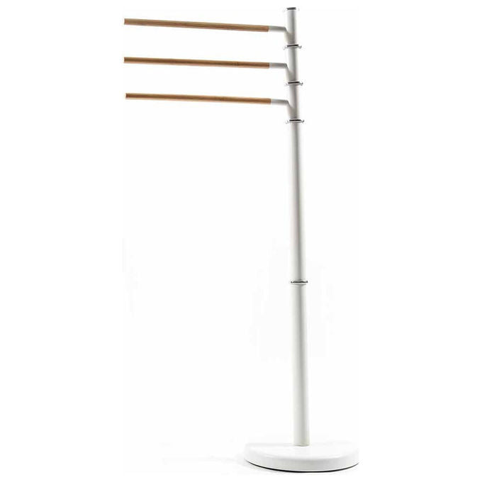 Mercury, Piantana Porta Asciugamani a 3 Bracci, Metallo Verniciato, Diametro 220 mm, Altezza 870 mm