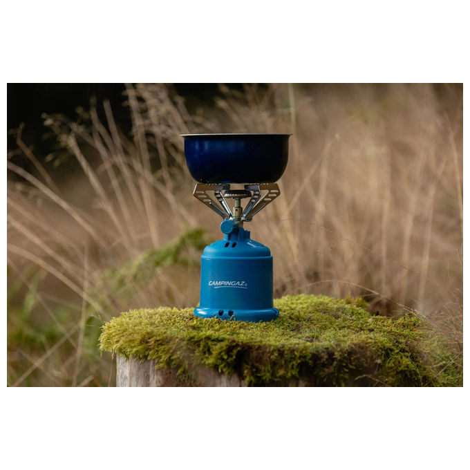 Campingaz 2230063 Camping 206 S Fornello a Cartuccia a Gas 1 Fuoco 1250 W Compatibile C206 GLS colore Blu