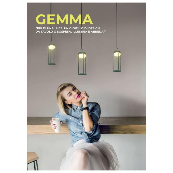 Majestic Gemma AV Lampada LED da Tavolo Appendibile Luce Calda Naturale Fredda IP54 Avorio