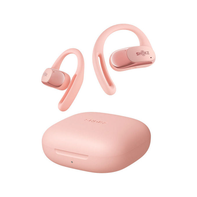 Shokz, Auricolari OpenFit Air Wireless, a Clip, Rosa, Bluetooth