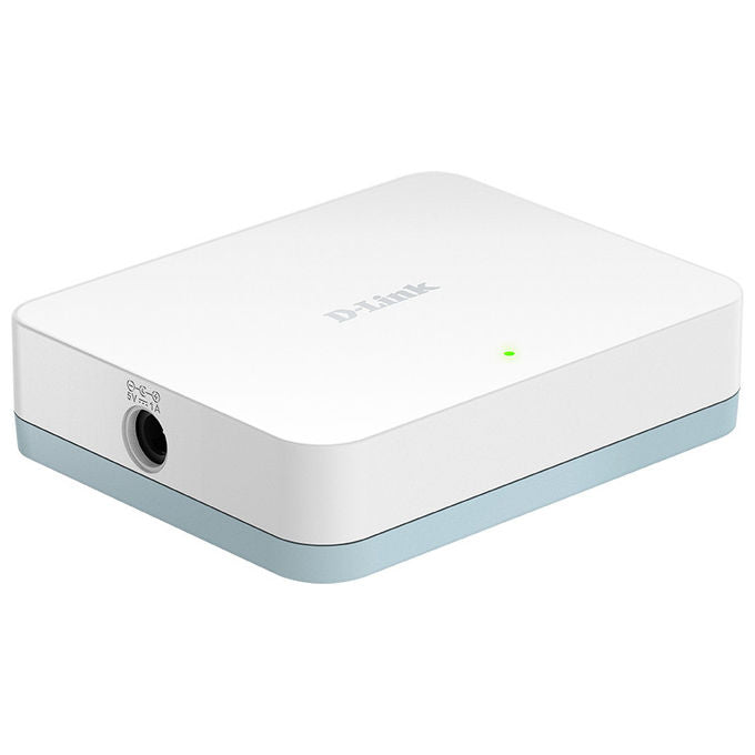 D-Link, Switch di Rete, Non Gestito L2, 5 Porte Gigabit Ethernet, Bianco