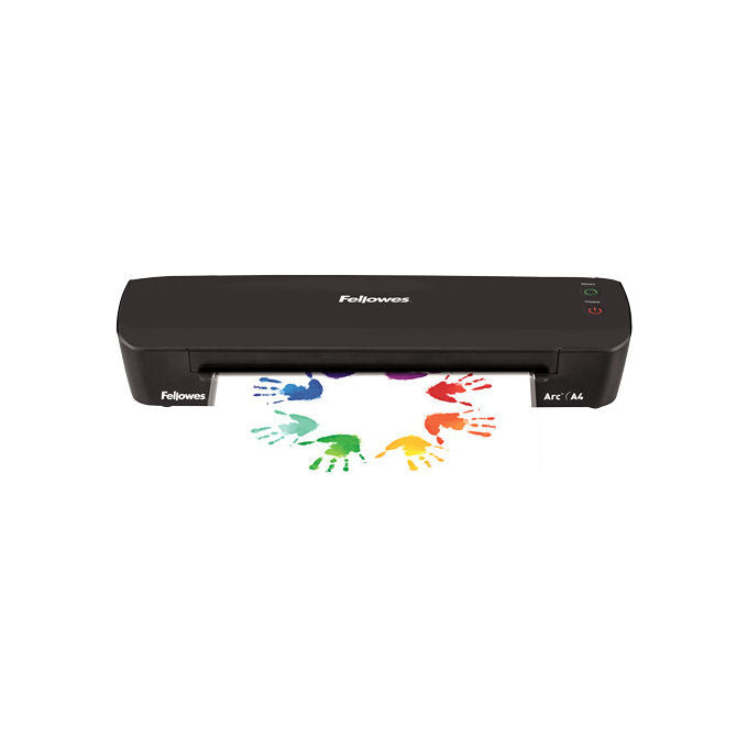 Fellowes, Plastificatrice A4 Arc, Termica con Spegnimento Automatico, Nero