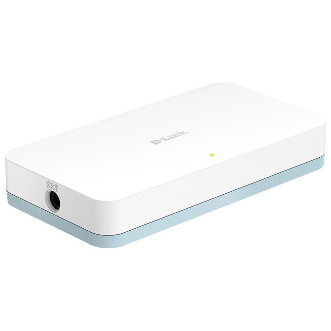 D-Link, Switch di Rete, Non Gestito, 8 porte Gigabit Ethernet, DGS-1008D-E, Bianco
