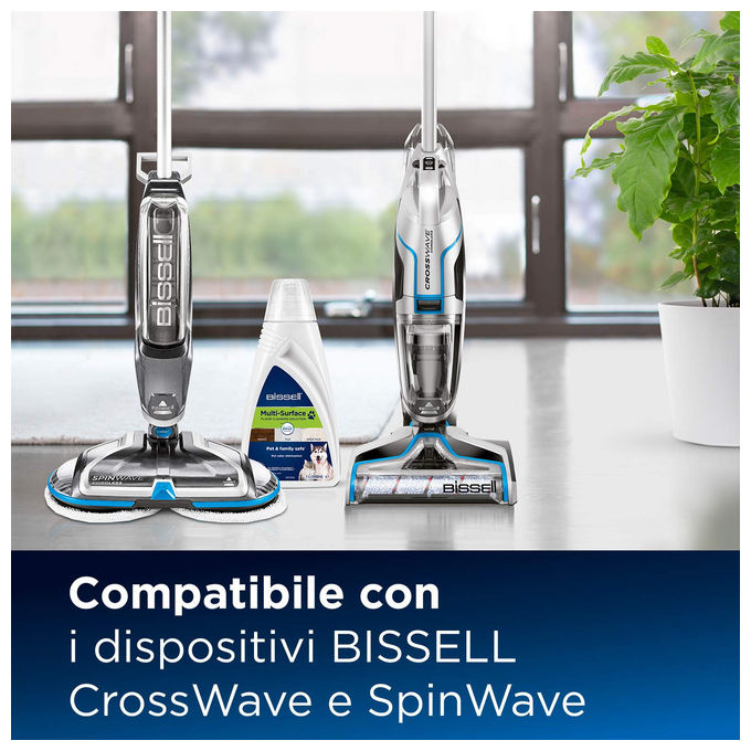 Bissell, Formula Multi Superficie Pet, Con Febreze, 1 L, Per CrossWave e SpinWave