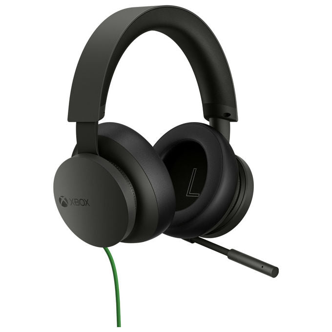 Microsoft, Cuffie Gaming Stereo Cablate Xbox, Nero, Padiglioni Ampi e Morbidi