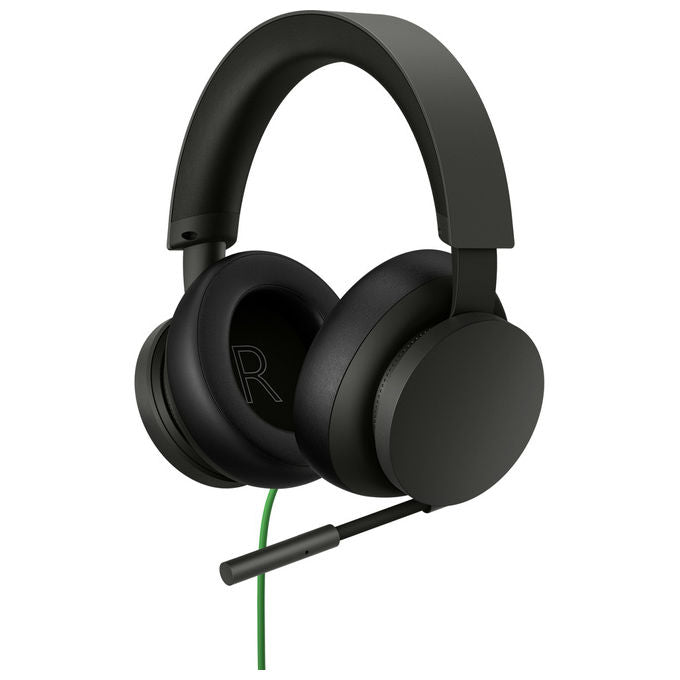Microsoft, Cuffie Gaming Stereo Cablate Xbox, Nero, Padiglioni Ampi e Morbidi
