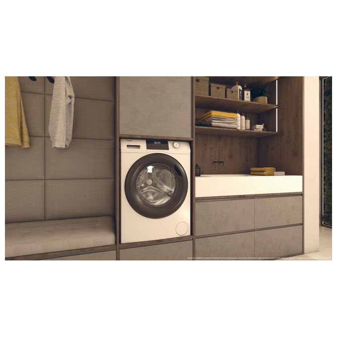 Haier HW110-BP14929A-S Serie 1 Lavatrice Frontale 11 Kg 1400 rpm Classe A Vapore Inverter ABT (85x60x67 cm) colore Bianco
