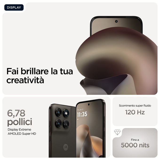 Motorola Moto G77, 6.8'', Dual SIM, 8 GB, 256 GB, 5200 mAh, Nero