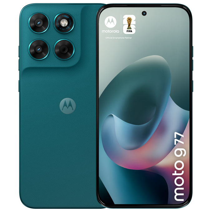 Motorola PBAW0037ES Moto G77 Smartphone 5G 6.8'' AMOLED 8 GB RAM 256 GB 108 MP 5200 mAh Android 16 colore Verde